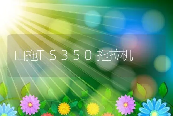 山拖TS350拖拉机 | 养殖