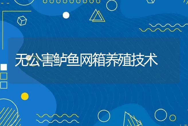 无公害鲈鱼网箱养殖技术 | 水产知识