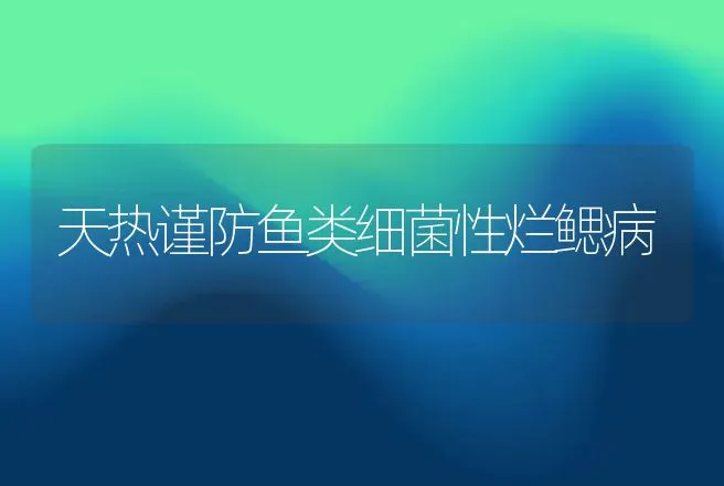 天热谨防鱼类细菌性烂鳃病 | 动物养殖