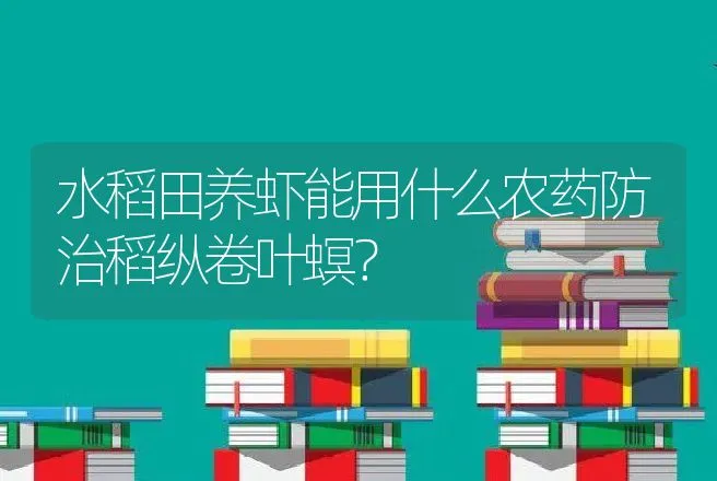 水稻田养虾能用什么农药防治稻纵卷叶螟？ | 动物养殖