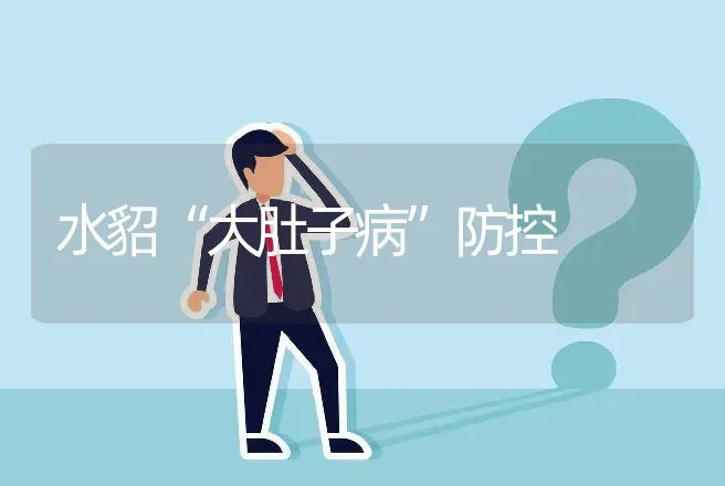 水貂“大肚子病”防控 | 动物养殖