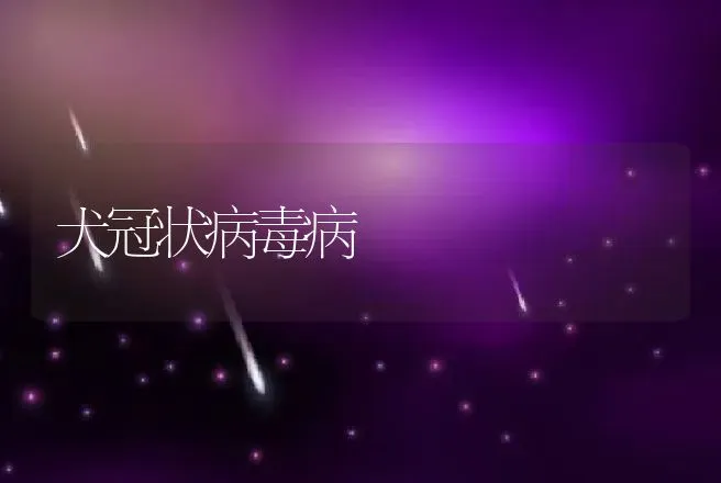 犬冠状病毒病 | 动物养殖