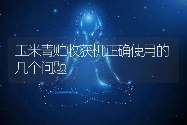 玉米青贮收获机正确使用的几个问题 | 养殖