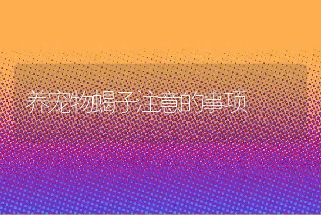 养宠物蝎子注意的事项 | 动物养殖