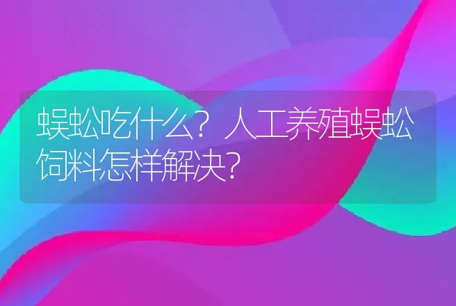 蜈蚣吃什么？人工养殖蜈蚣饲料怎样解决？ | 特种养殖