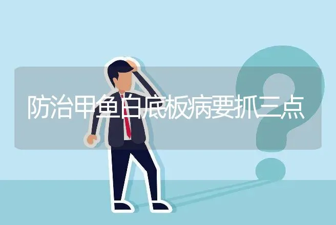 防治甲鱼白底板病要抓三点 | 动物养殖