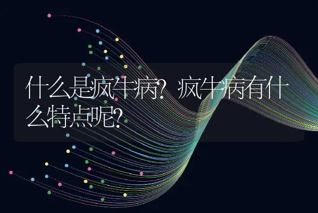 什么是疯牛病?疯牛病有什么特点呢? | 家畜养殖