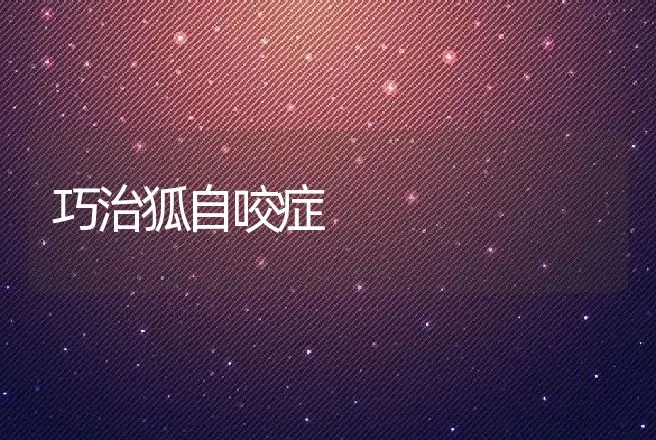 巧治狐自咬症 | 动物养殖