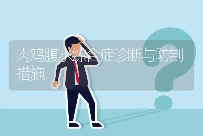 肉鸡腹水综合症诊断与防制措施 | 动物养殖