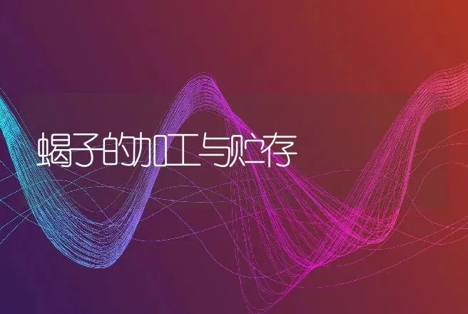 蝎子的加工与贮存 | 动物养殖