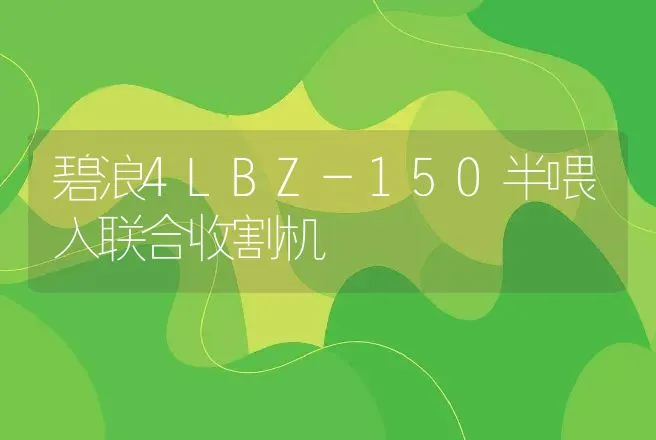 碧浪4LBZ-150半喂入联合收割机 | 养殖