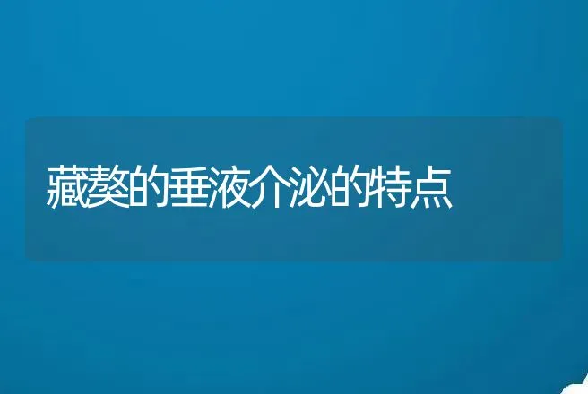 藏獒的垂液介泌的特点 | 动物养殖