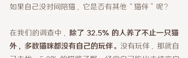 中国人养猫行为调查报告：来看看关于养猫的那些秘闻趣事 | 宠物新闻资讯