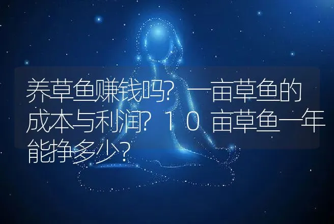 养草鱼赚钱吗?一亩草鱼的成本与利润?10亩草鱼一年能挣多少？ | 养殖致富