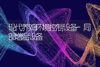 现代养鸡环境控制设备-局部增温设备