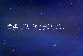 鱼类浮头的化学急救法