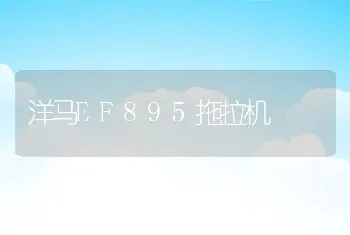 洋马EF895拖拉机