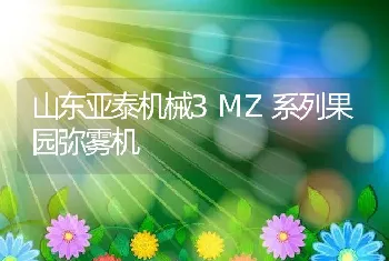 山东亚泰机械3MZ系列果园弥雾机