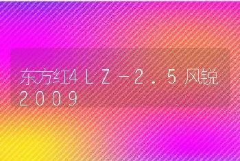 东方红4LZ-2.5风锐2009