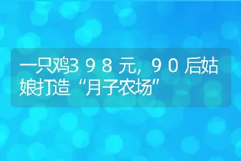 一只鸡398元，90后姑娘打造“月子农场”