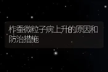 柞蚕微粒子病上升的原因和防治措施