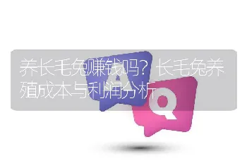 养长毛兔赚钱吗？长毛兔养殖成本与利润分析