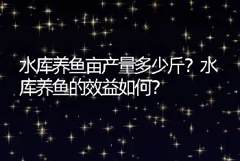 水库养鱼亩产量多少斤？水库养鱼的效益如何？