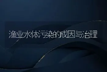 渔业水体污染的成因与治理