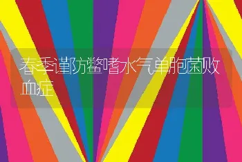 春季谨防鳖嗜水气单胞菌败血症