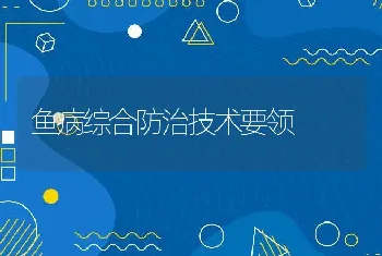 鱼病综合防治技术要领